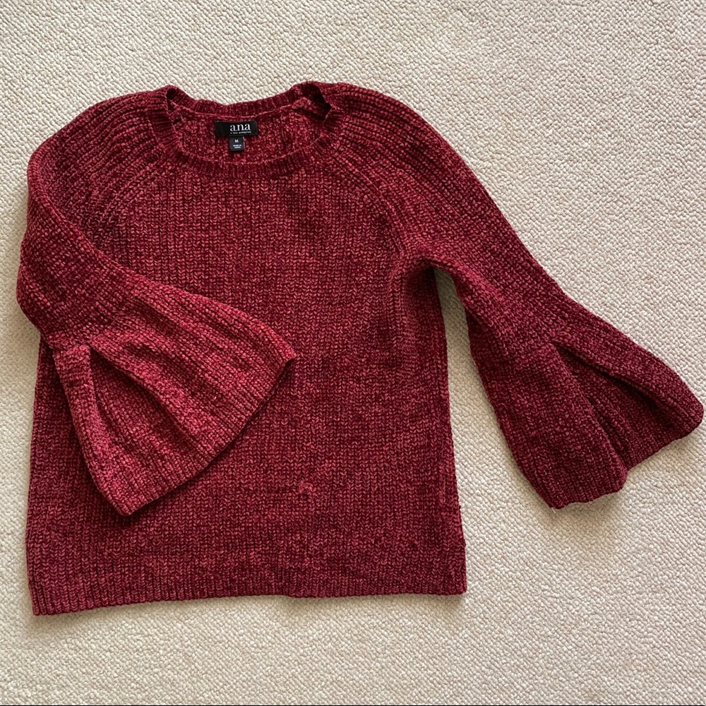 Dark red sweater